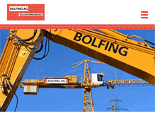 Tablet Screenshot of bolfing-ag.ch